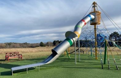 rice complex playground with slide and climbing structure
